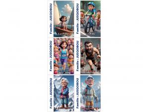 Carte avec logo au dos