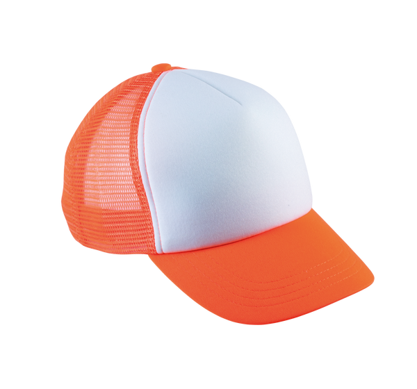 White / Fluorescent Orange