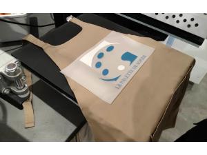 Tablier avec transfert impression quadri couleur dtf mod�le Kariban K890 pour La Palette de Sophie � Bex