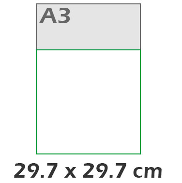 Carte carr� g�ante 29.7x29.7 cm