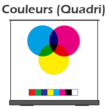 Impression : Recto couleurs (quadri)