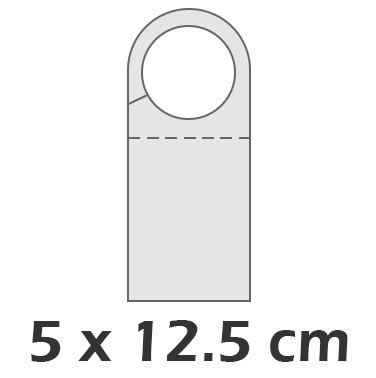 Horizontal 5x12.5 cm