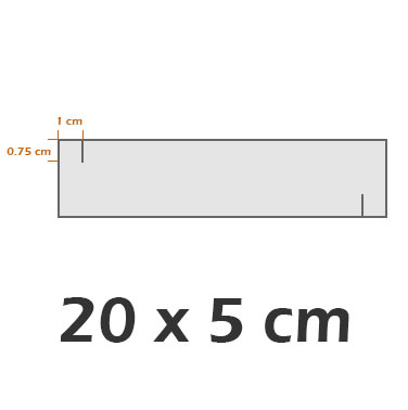 Horizontal 5x20 cm