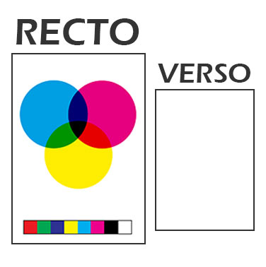 Impression : Recto Couleurs (Quadri)