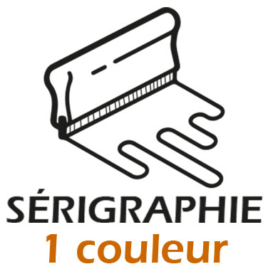Srigraphie 1 couleur : (Maximum 80x50 mm)